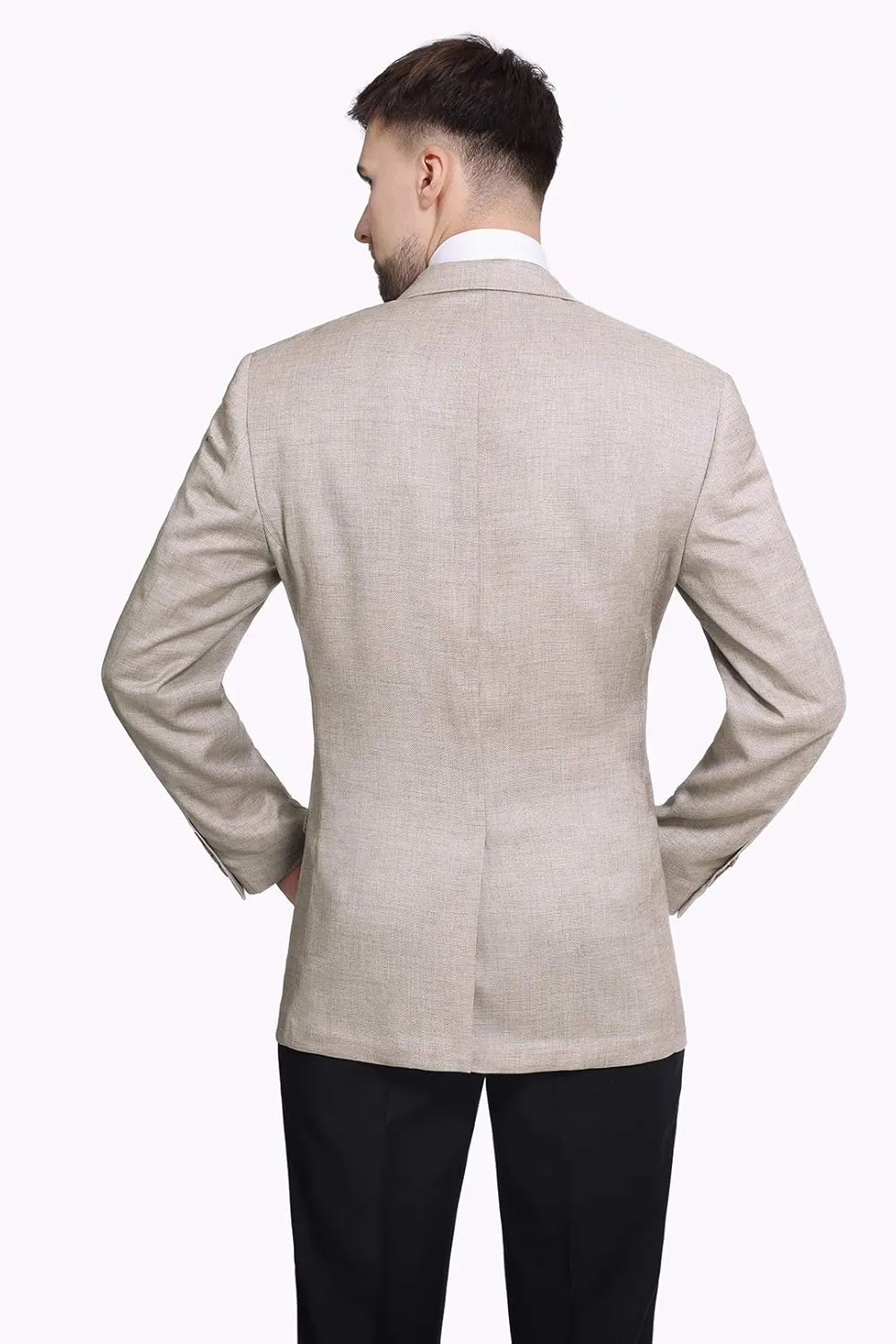 P&L Men's Casual Blazer Jacket Sport Coat, Classic Stretch Suit Jacket, 2 Button