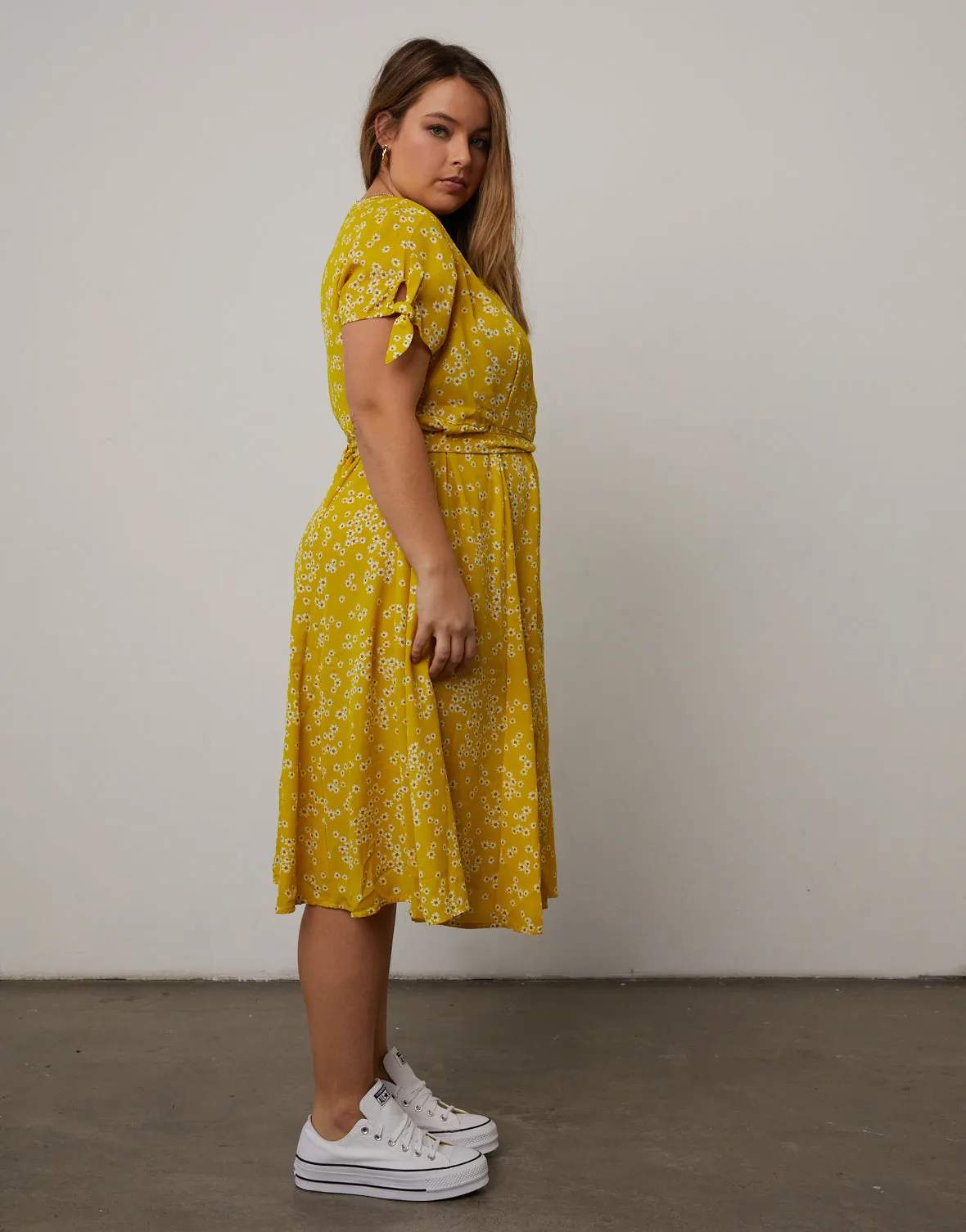 Plus Size Button Down Floral Sundress