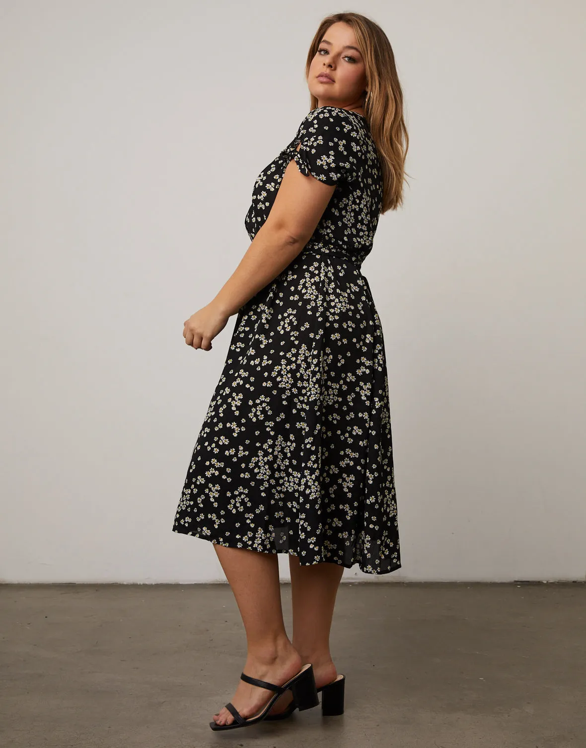 Plus Size Button Down Floral Sundress