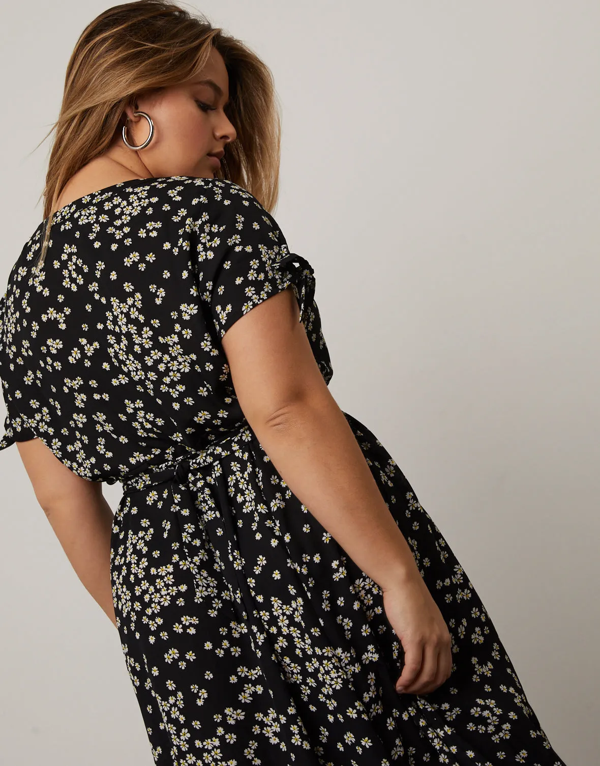 Plus Size Button Down Floral Sundress