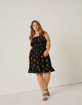 Plus Size Fruit Pattern Sundress