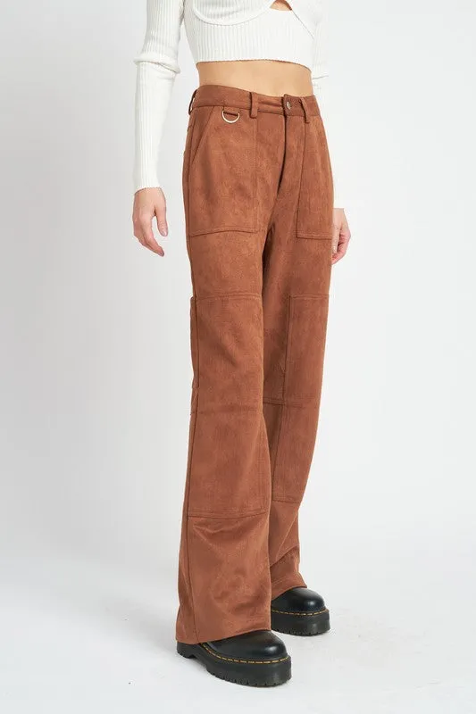 RELAXED FIT STRAIGHT LEG PANTS
