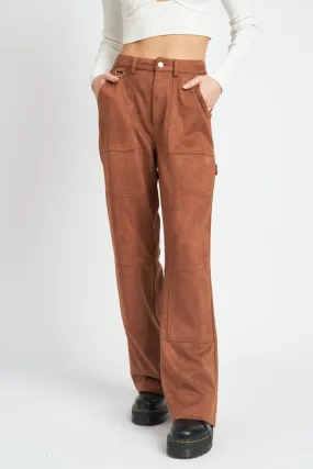 RELAXED FIT STRAIGHT LEG PANTS