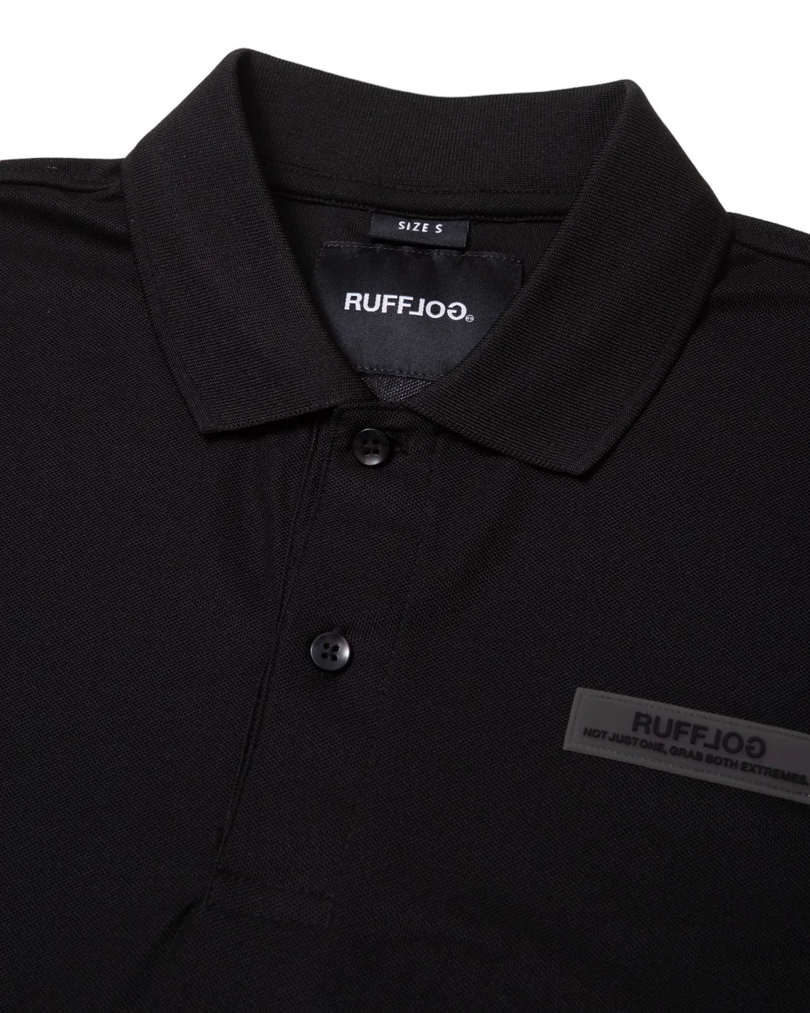 RUFFLOG BREATHABLE POLO BLACK