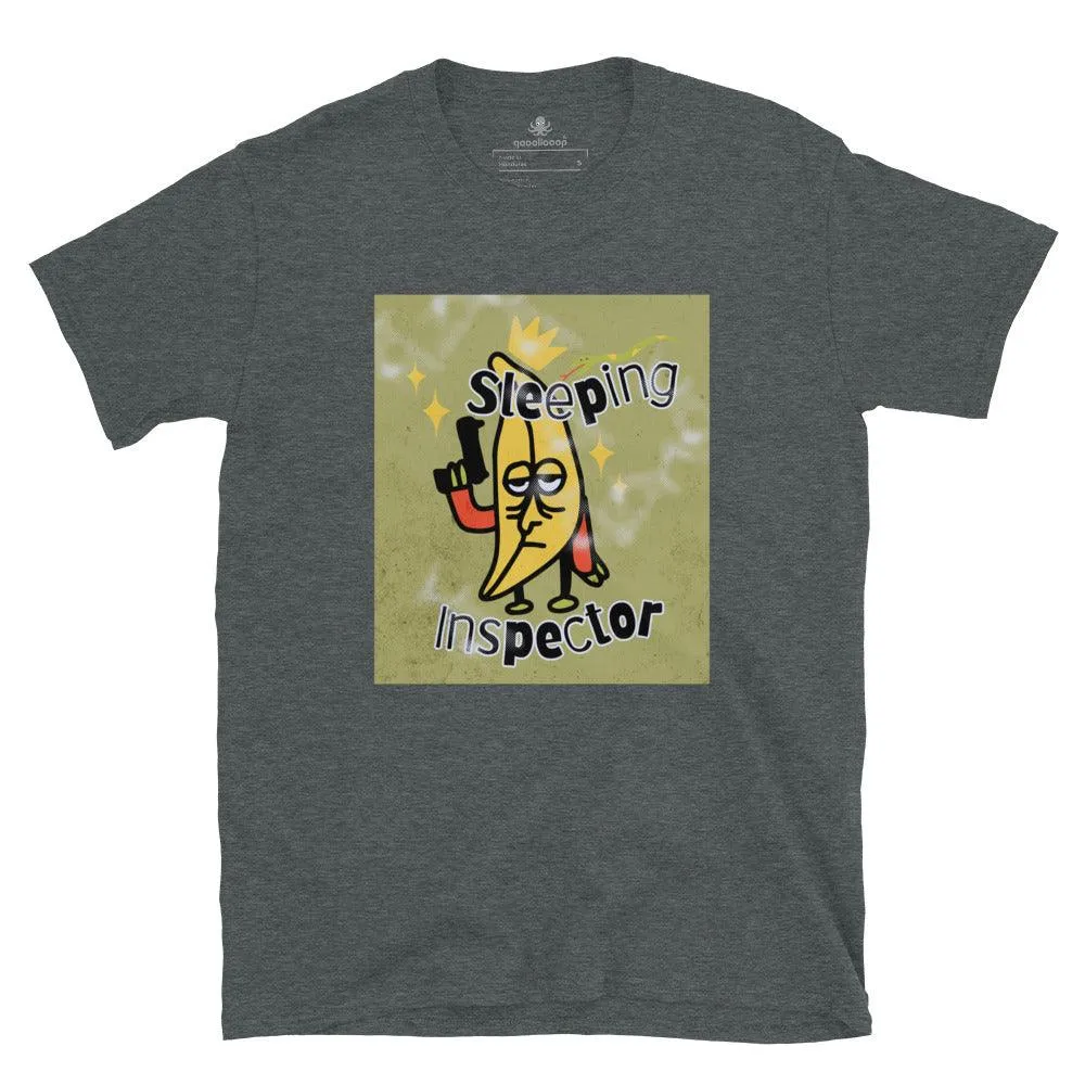 Sleeping Inspector | Short-Sleeve Unisex Soft Style T-Shirt