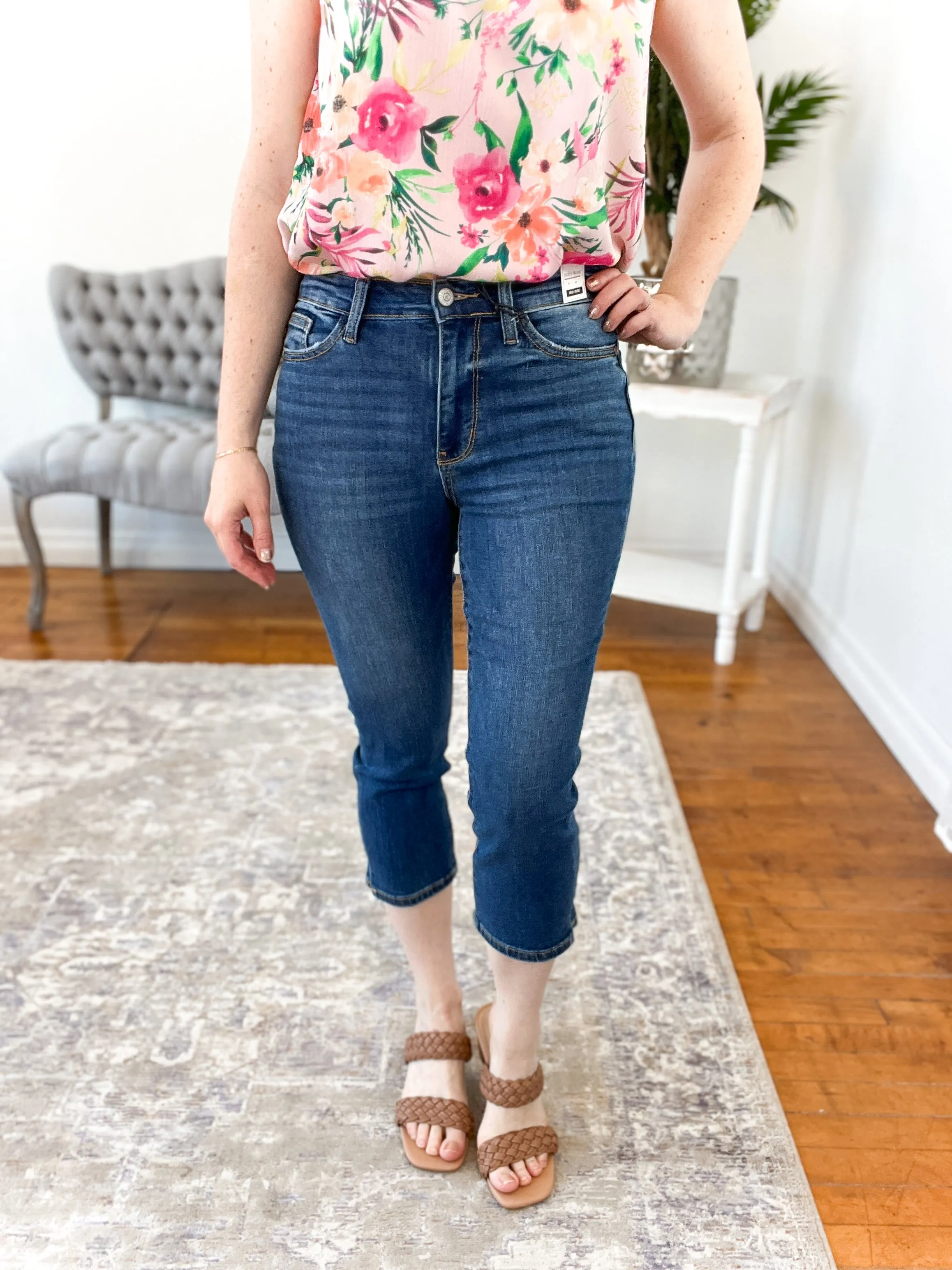 Sophie Mid-Rise Judy Blue Capris FINAL SALE