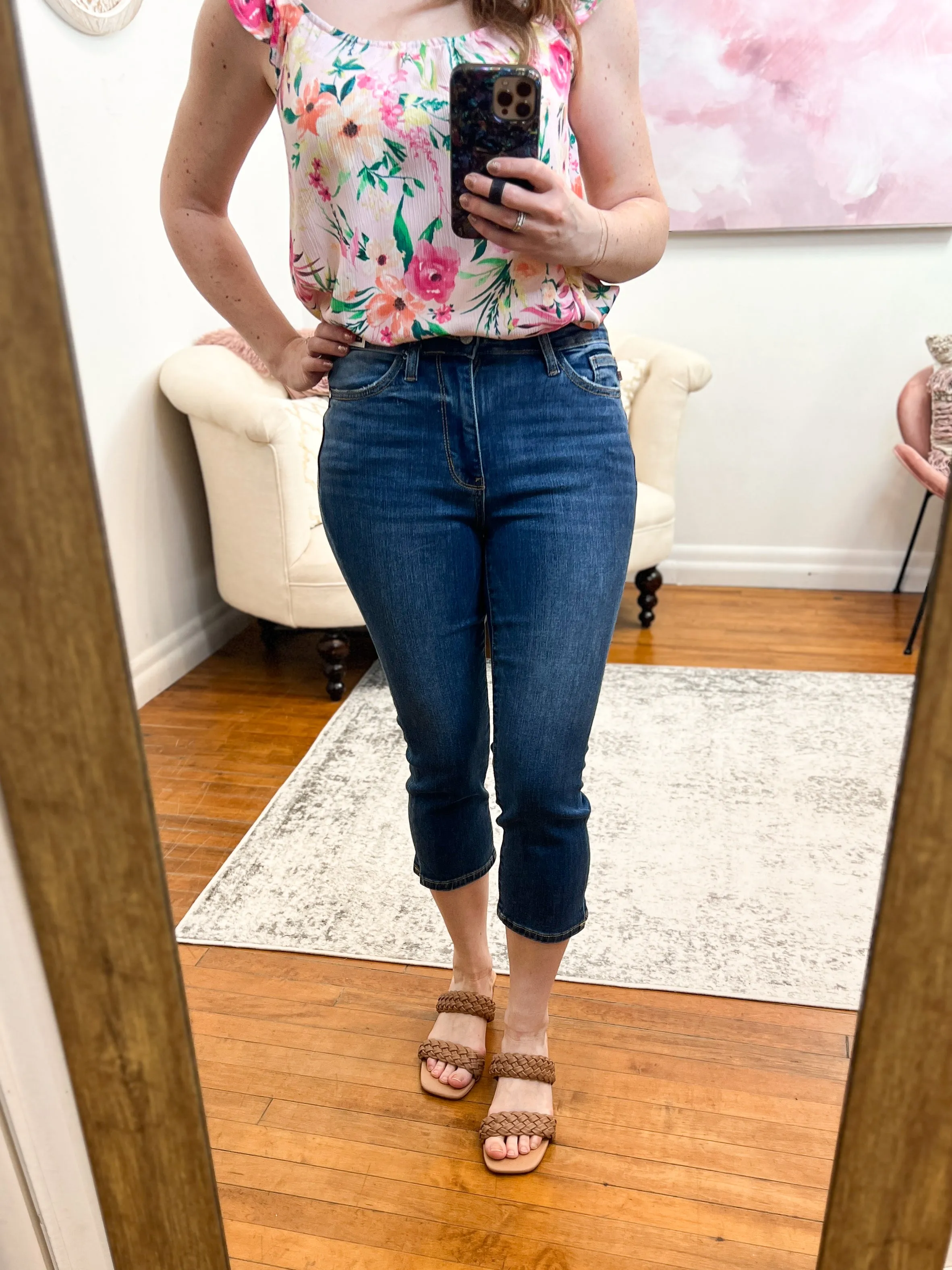 Sophie Mid-Rise Judy Blue Capris FINAL SALE