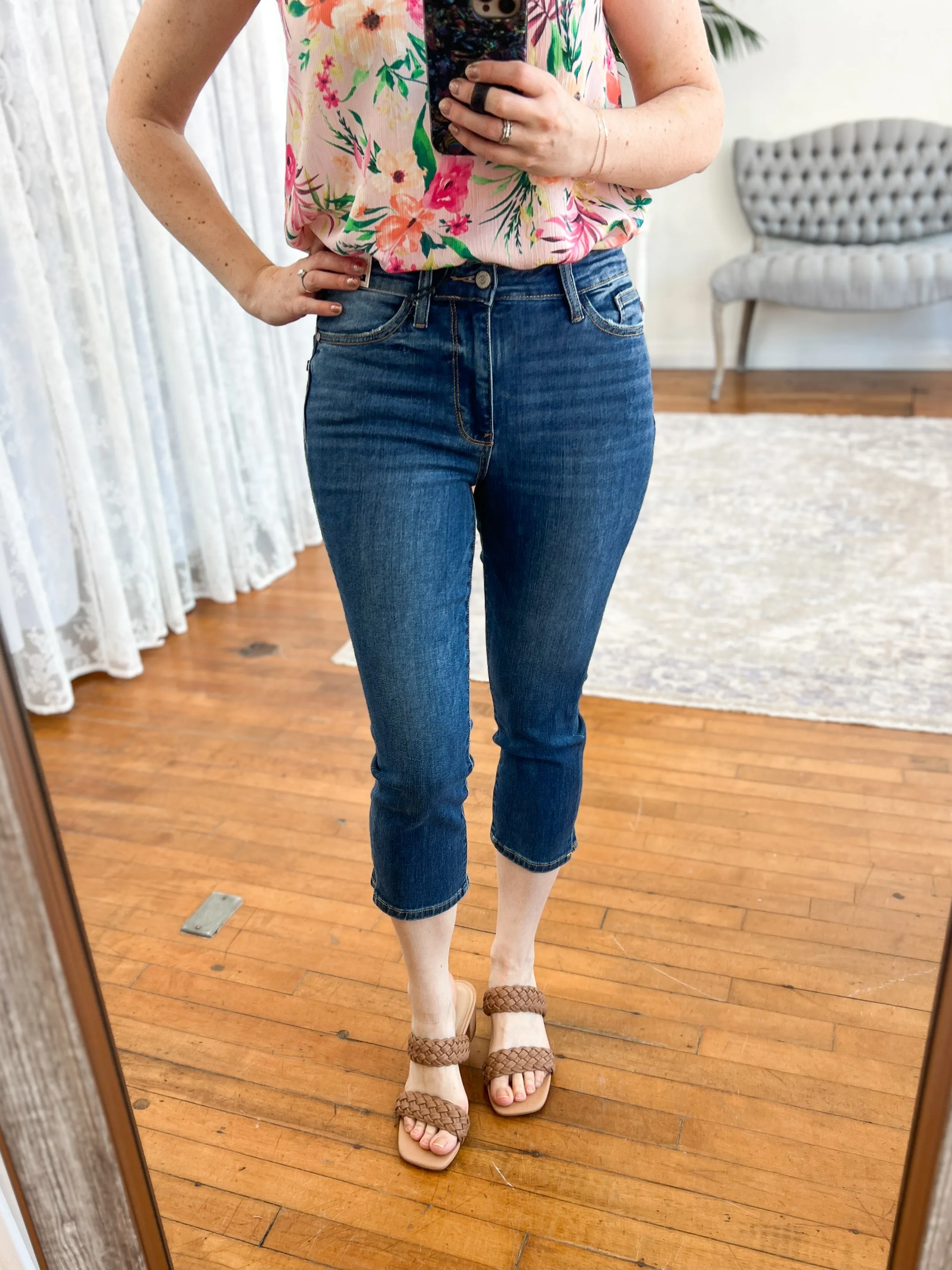 Sophie Mid-Rise Judy Blue Capris FINAL SALE