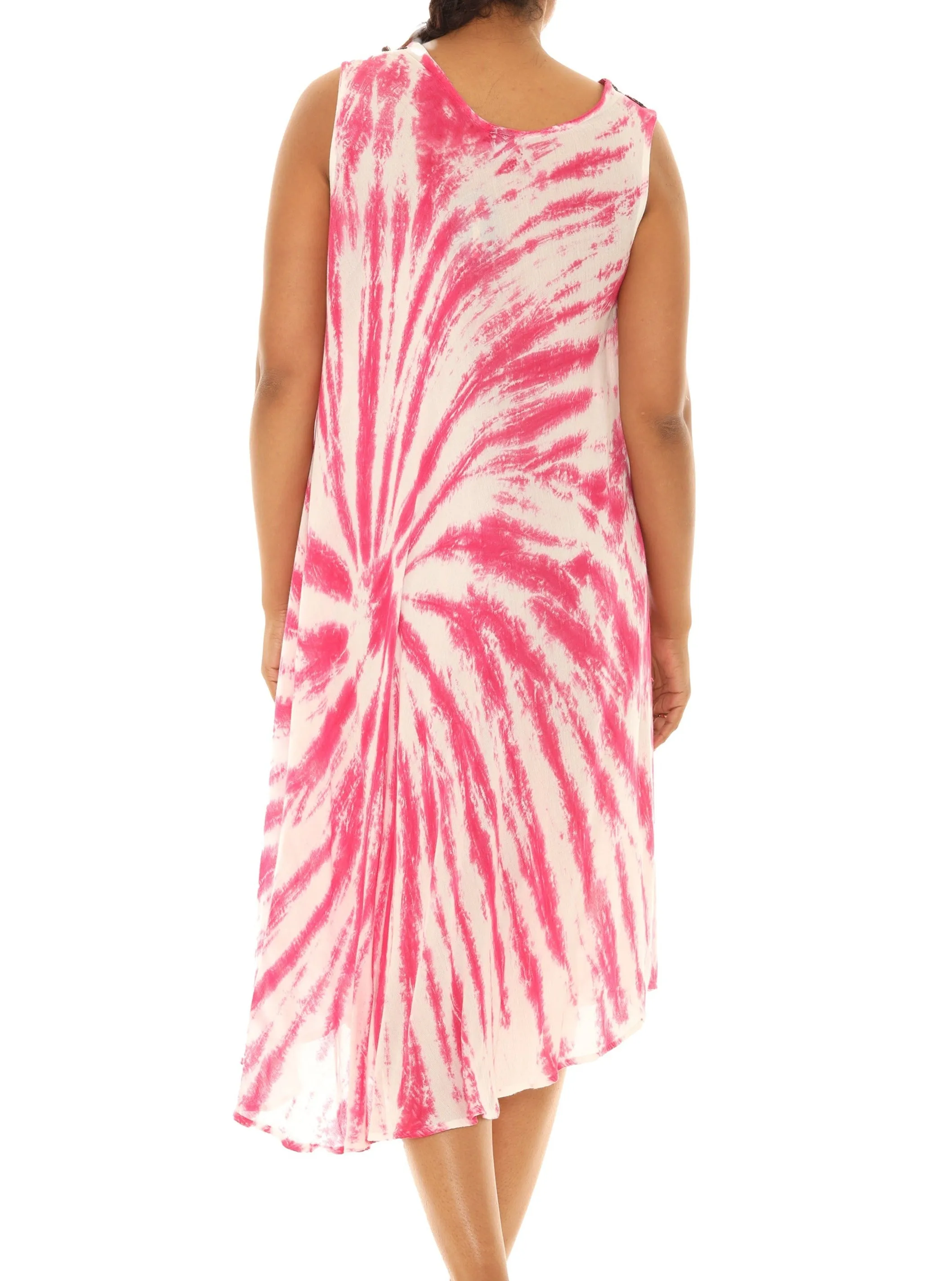 Spiral Tie Dye Rayon Sundress