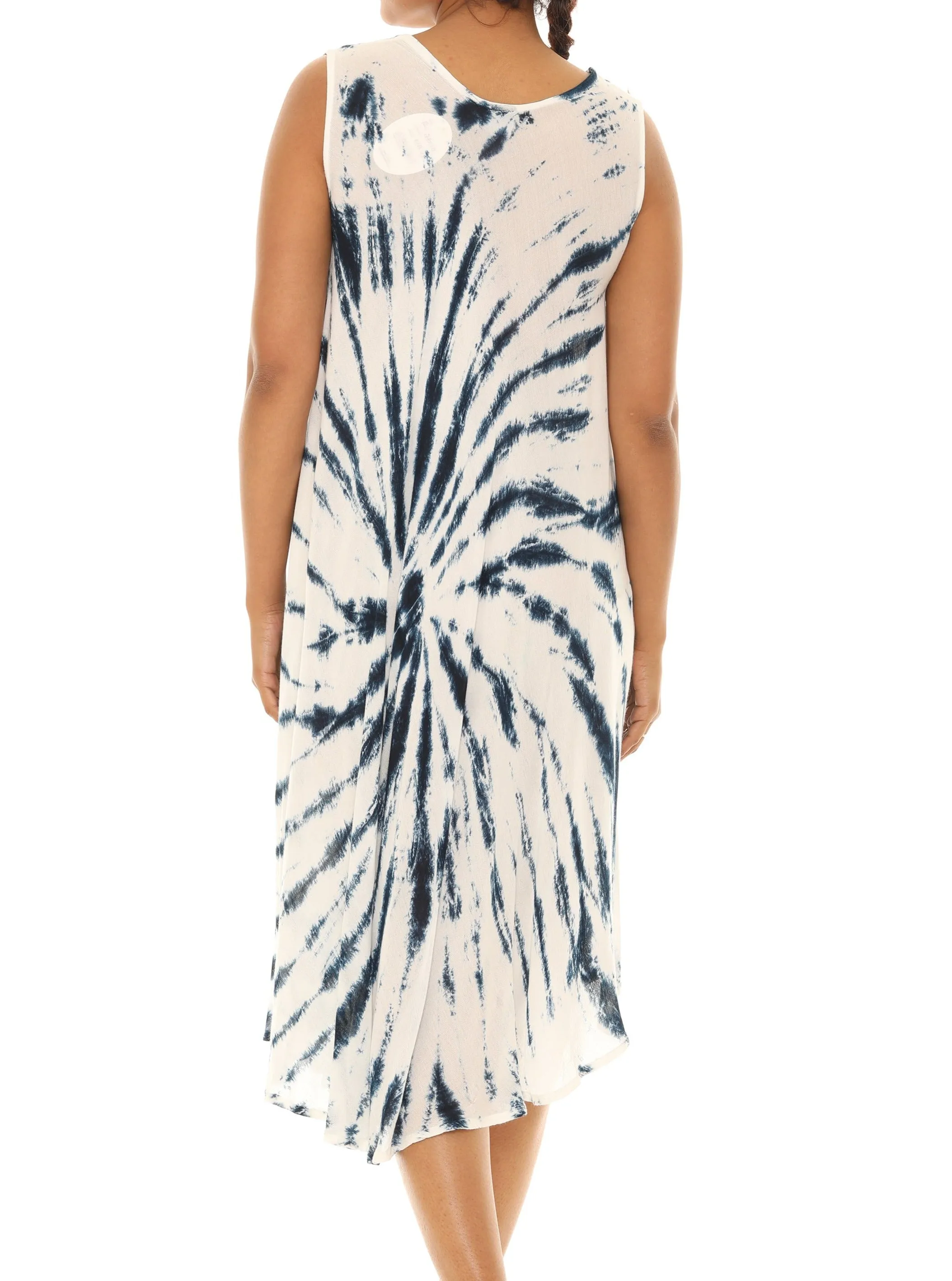 Spiral Tie Dye Rayon Sundress