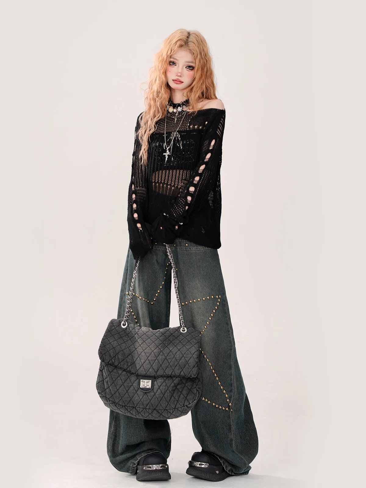 Stir Loose Wide Denim Pants