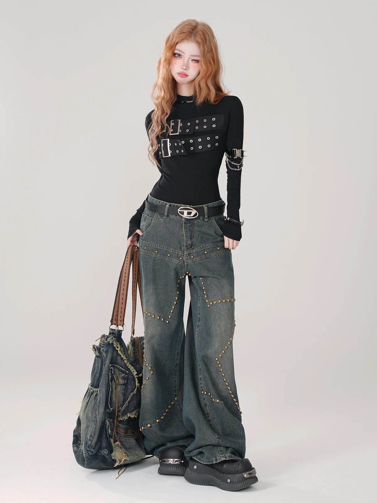 Stir Loose Wide Denim Pants