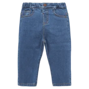 Straight Leg Jeans - Mid Denim