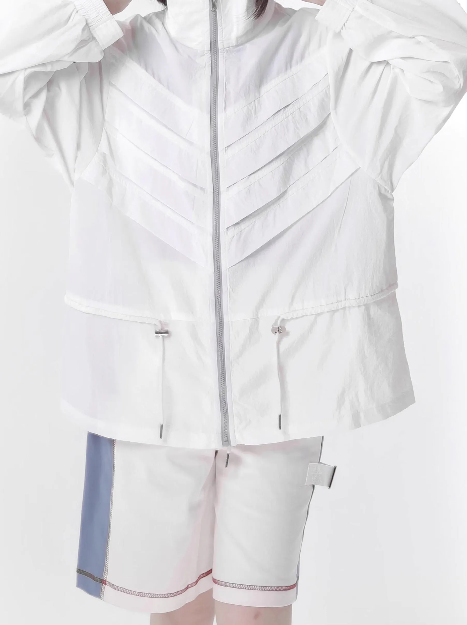 Suit Color Skeleton Summer Jacket Blue White Fresh Invasion Sunscreen