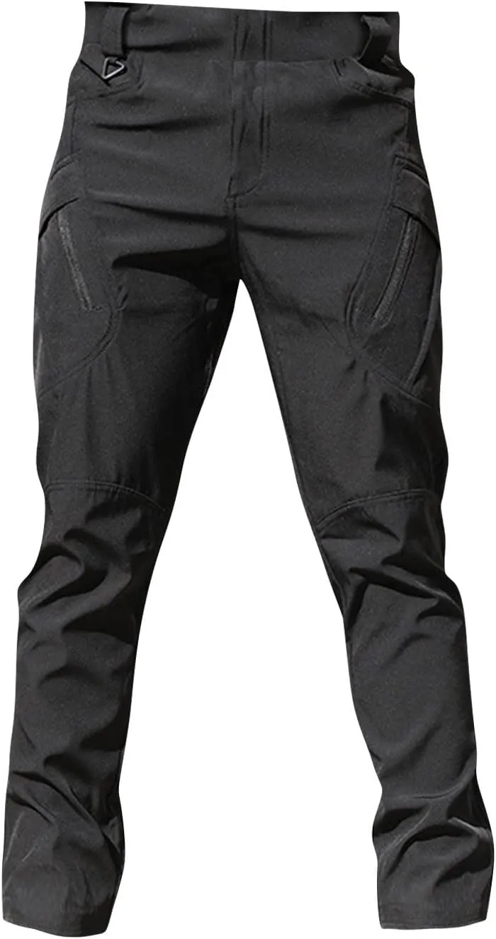 Tactical Pants for Men Sweatpants with Multi Pockets Workout Drawstring Casual Relaxed Fit Hiking Joggers Tactical Cargo