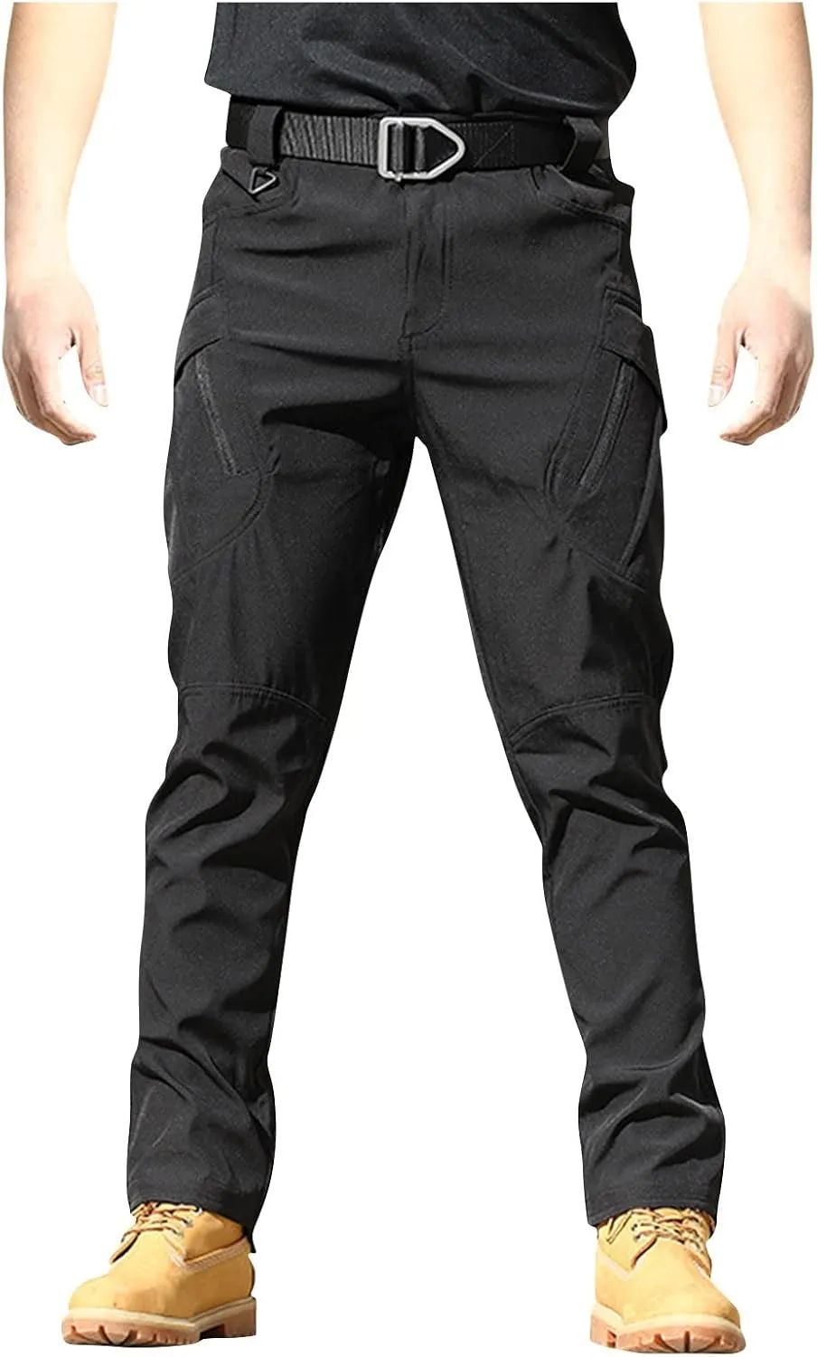 Tactical Pants for Men Sweatpants with Multi Pockets Workout Drawstring Casual Relaxed Fit Hiking Joggers Tactical Cargo