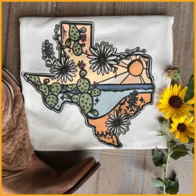 Texas Native Hand Drawn Women's Graphic T-Shirt