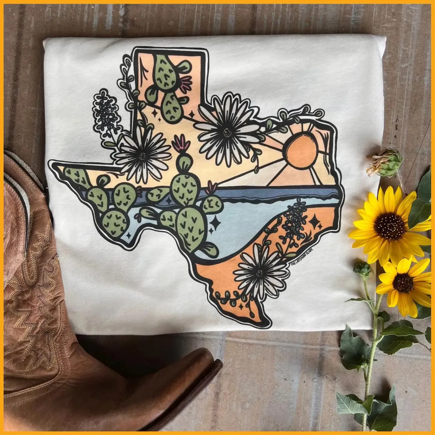 Texas Native Hand Drawn Women's Graphic T-Shirt