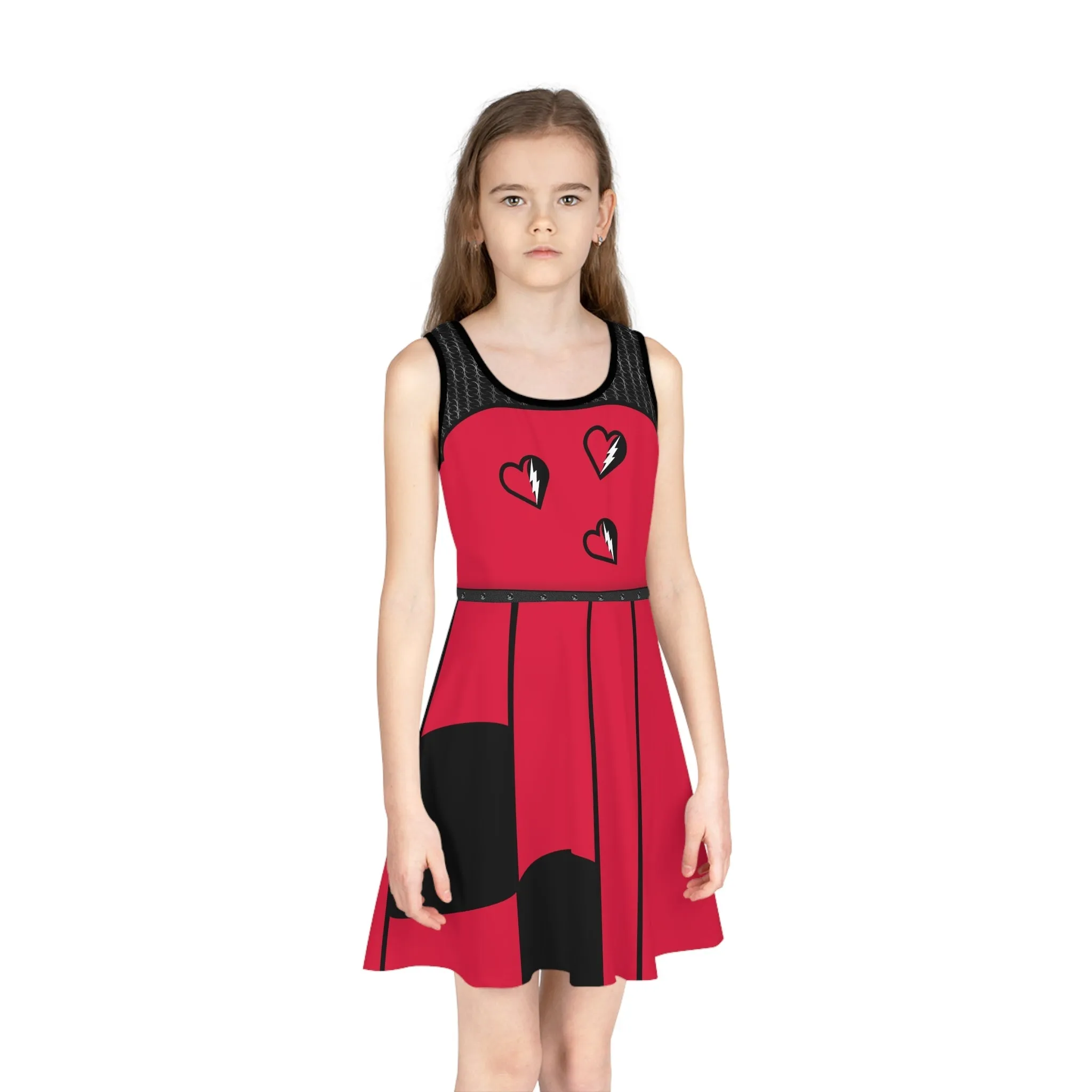 The Red Descendant Girls' Sleeveless Sundress