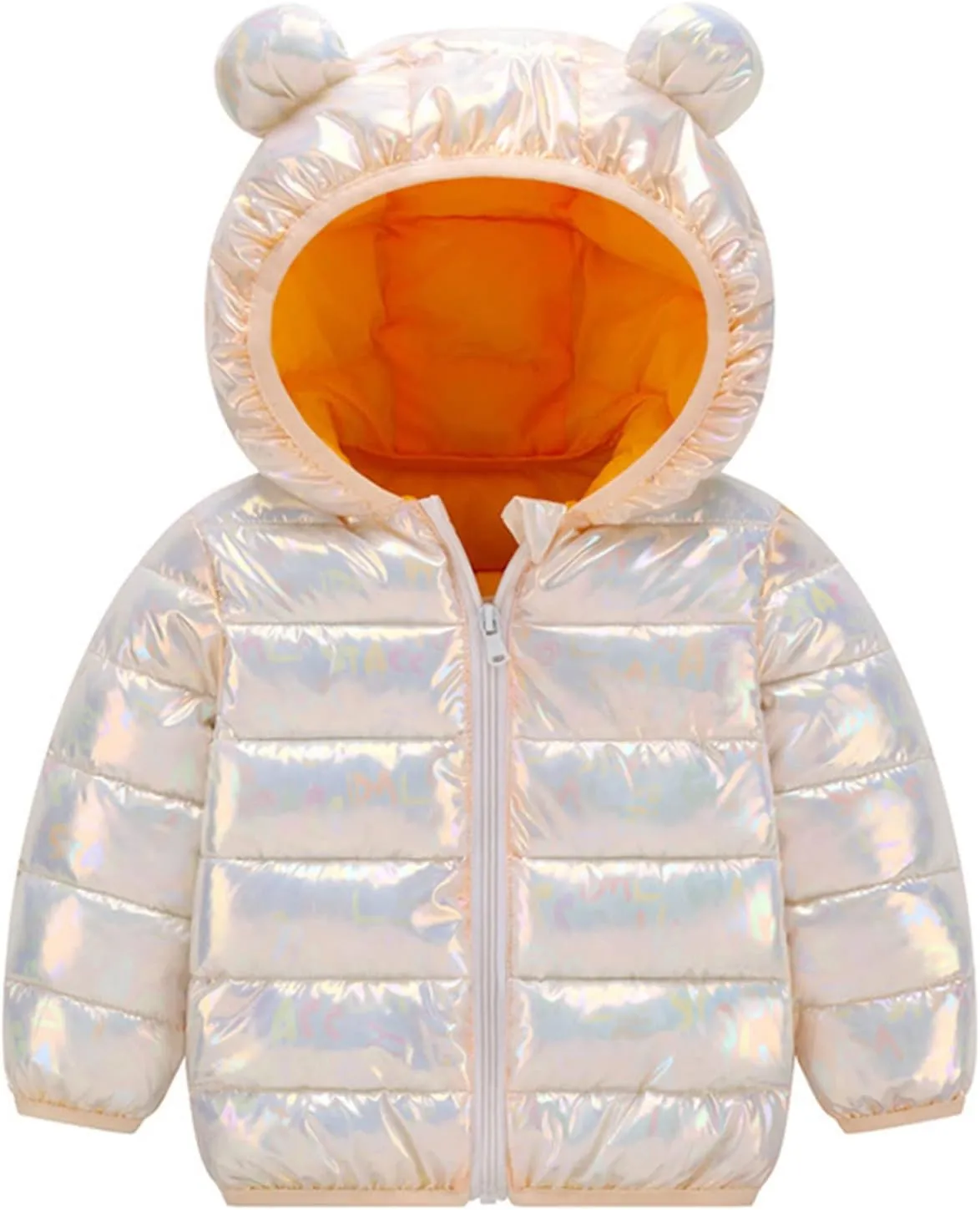 Toddler Baby Boys Girls Light Down Jacket Coat Winter Warm Gradient Color Hooded Jacket Outwear Clothes