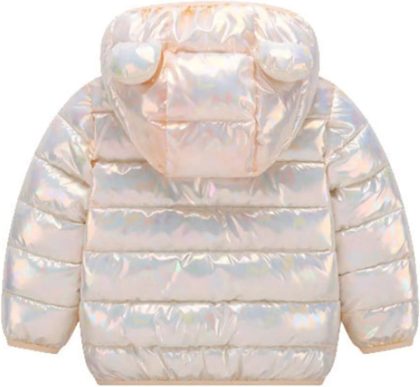 Toddler Baby Boys Girls Light Down Jacket Coat Winter Warm Gradient Color Hooded Jacket Outwear Clothes