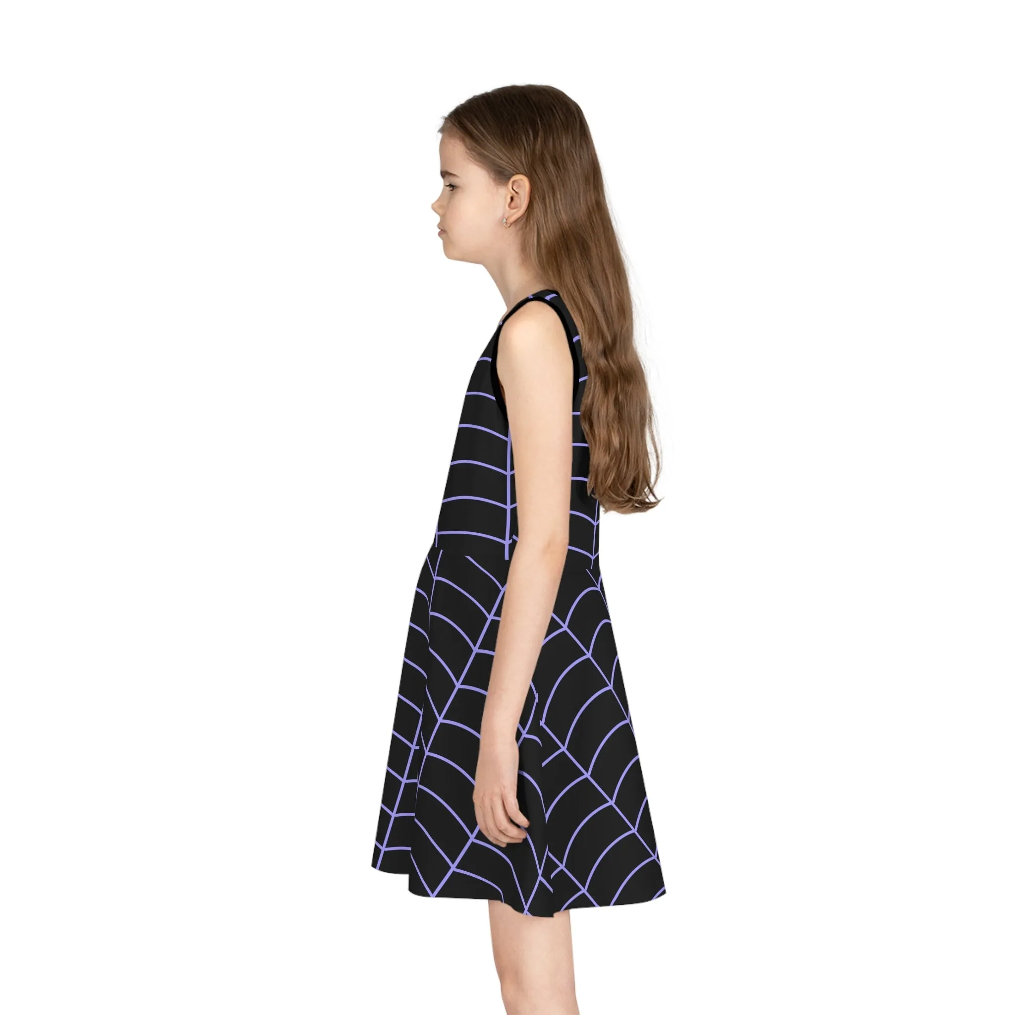 Vampire Girl Black Girls' Sleeveless Sundress