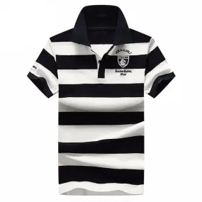 West Louis™ Summer Breathable Striped Polo