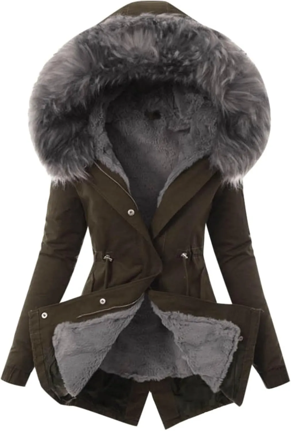 Women's Puffer Jacket Packable Quilted Light Down Parka Oversized Long Padding Jacket Insulated Jacket With Hood