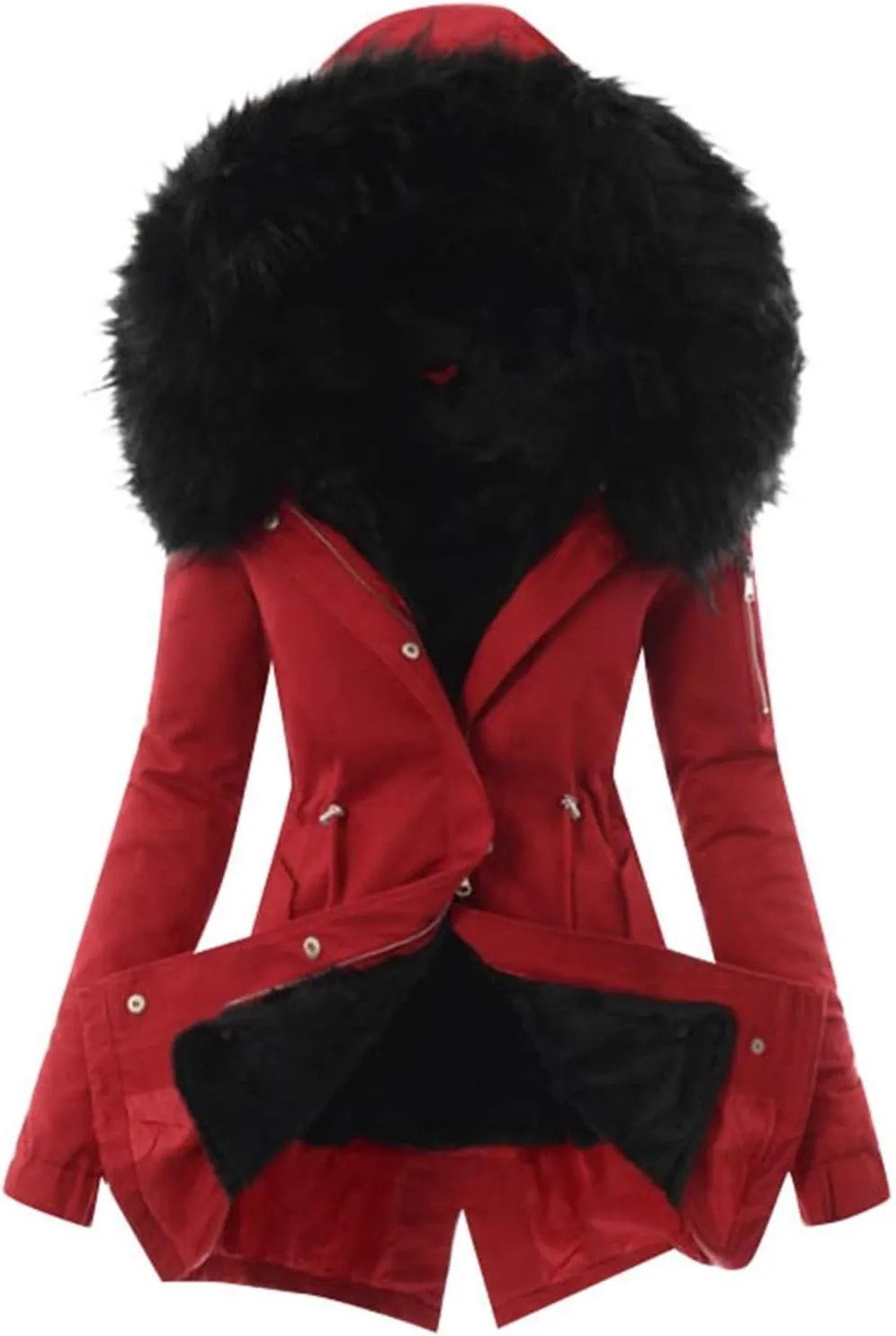 Women's Puffer Jacket Packable Quilted Light Down Parka Oversized Long Padding Jacket Insulated Jacket With Hood