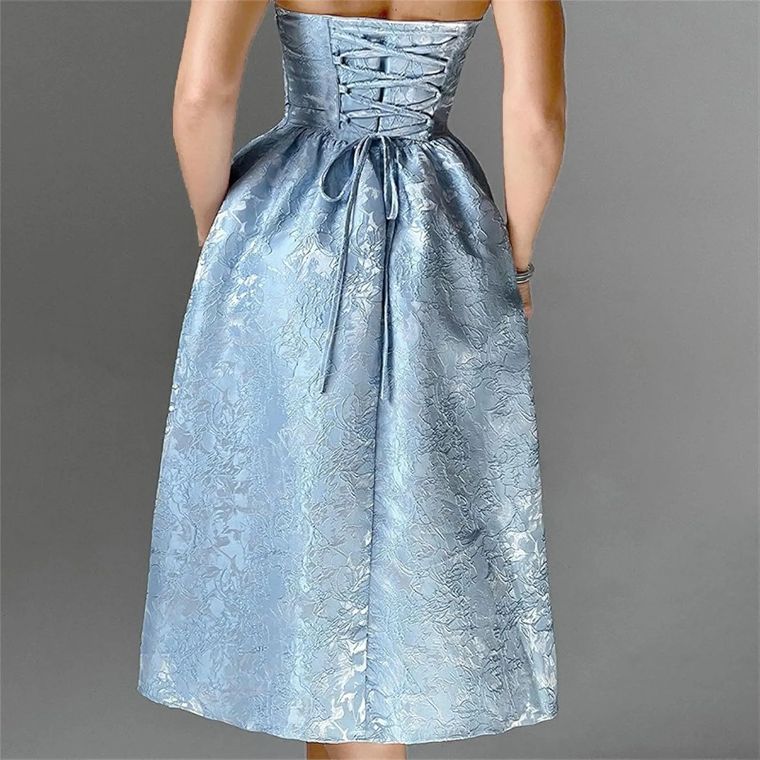 Women's Sexy Stylish Sleeveless Wrap Dress Bodycon Evening Prom Party Dress Slim Fit Wedding Guest Dresses
