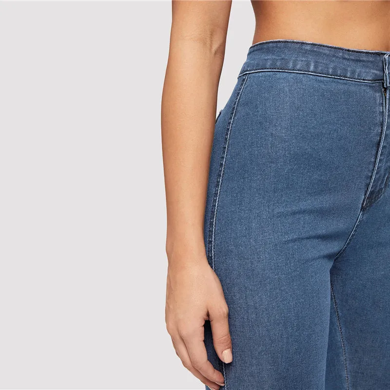 Women's Skinny High-Waist Stretchy Jeans