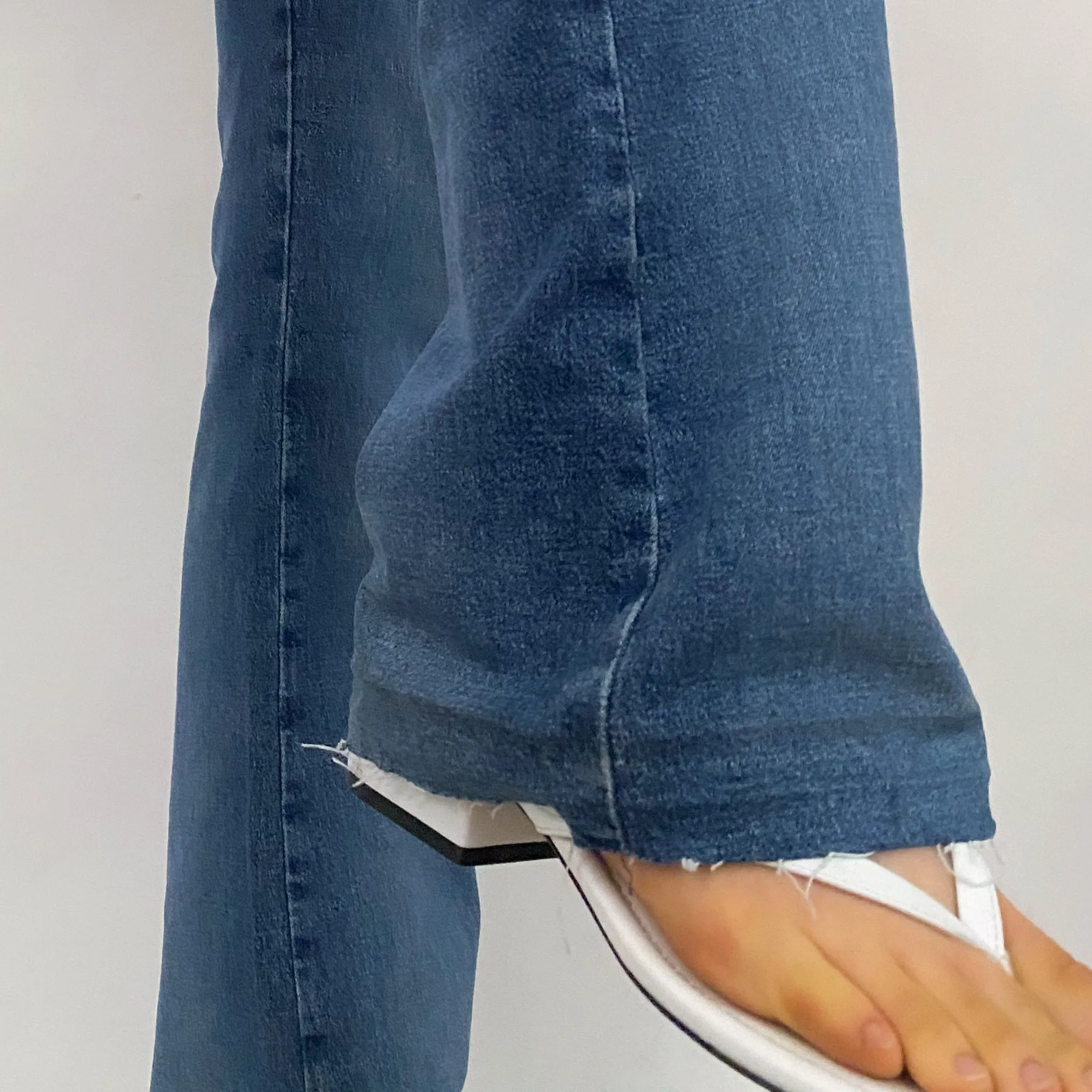Y2K Buckle Belt Jeans - Small