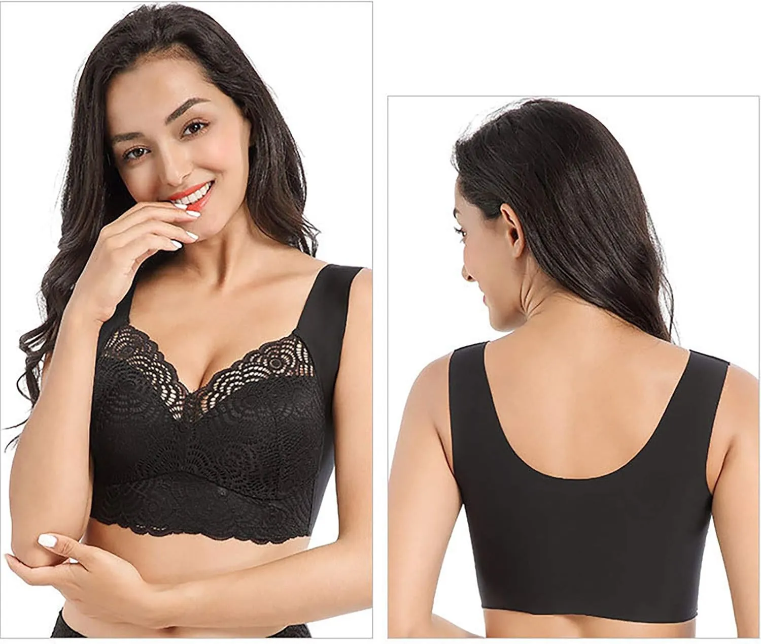 Zen Chic Bra - Seamless Sexy Push up Wireless Bra, Zen Chic Bras for Senior Women, Posture Correcting Bra